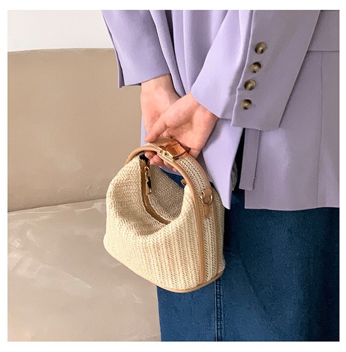 Clara - Stroh Handtasche