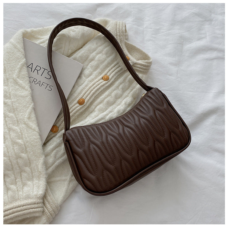 Mia - Schultertasche Braun