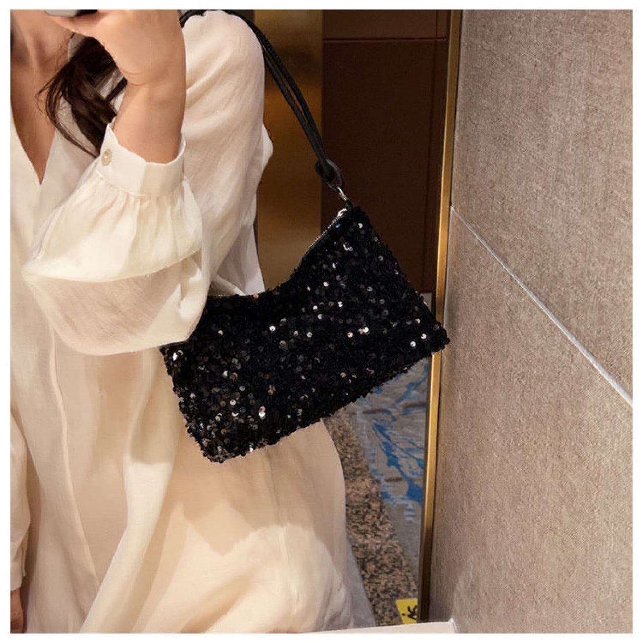 Mila - Sequin Handbag