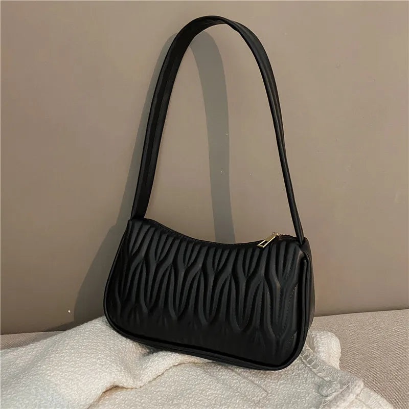 Mia - Schultertasche Schwarz